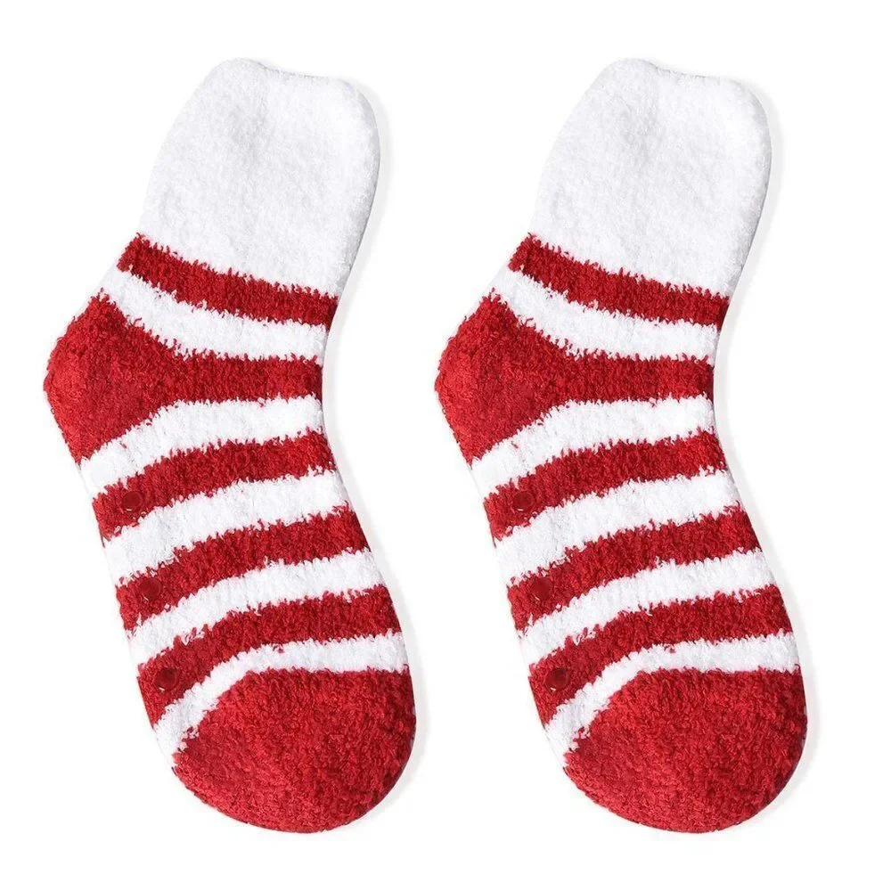 Jacquard Plush Anti-Skid Socks